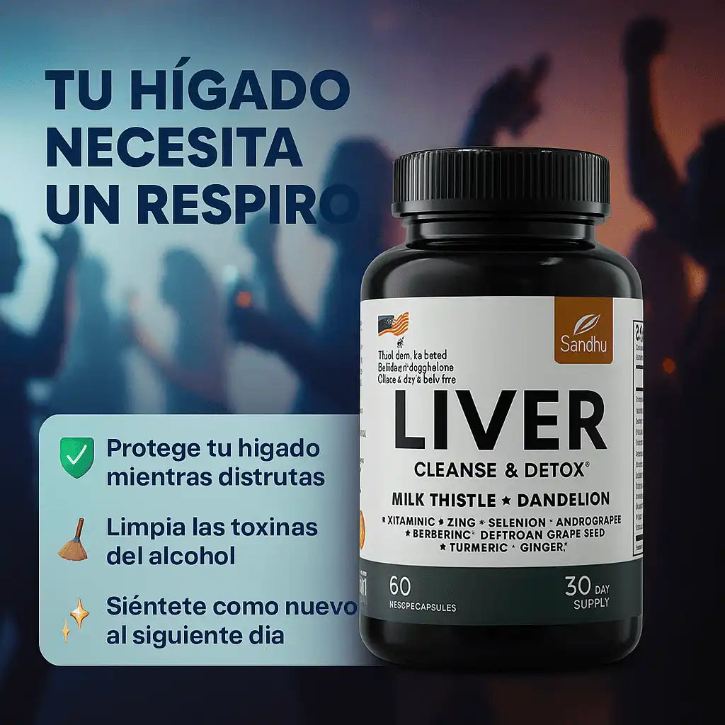 LIVER Cleanse Y Detox ® - Fórmula que desintoxica y protege tu hígado