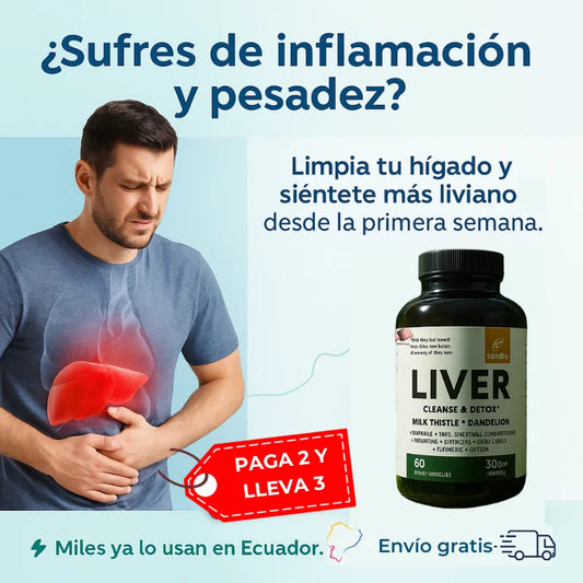LIVER Cleanse Y Detox ® - Fórmula que desintoxica y protege tu hígado